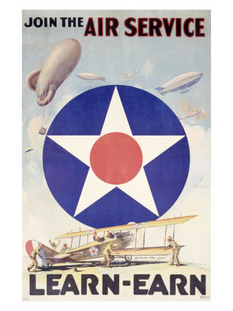 WW I Recruiting Poster "Join the Air Service"